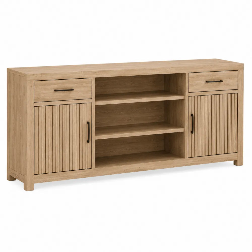Szafka RTV z drewna dębowego 180x45x70 cm